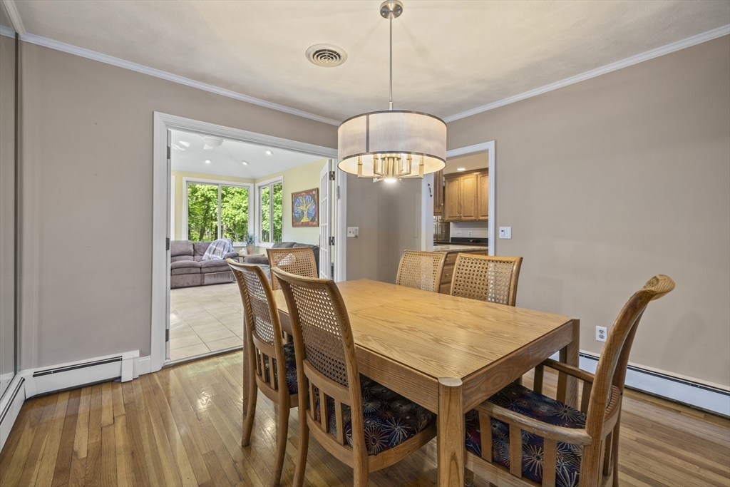 74 Brook Road Sharon, MA 02067 - Photo 11 of 32 a view of a dining room with furniture window and wooden floor