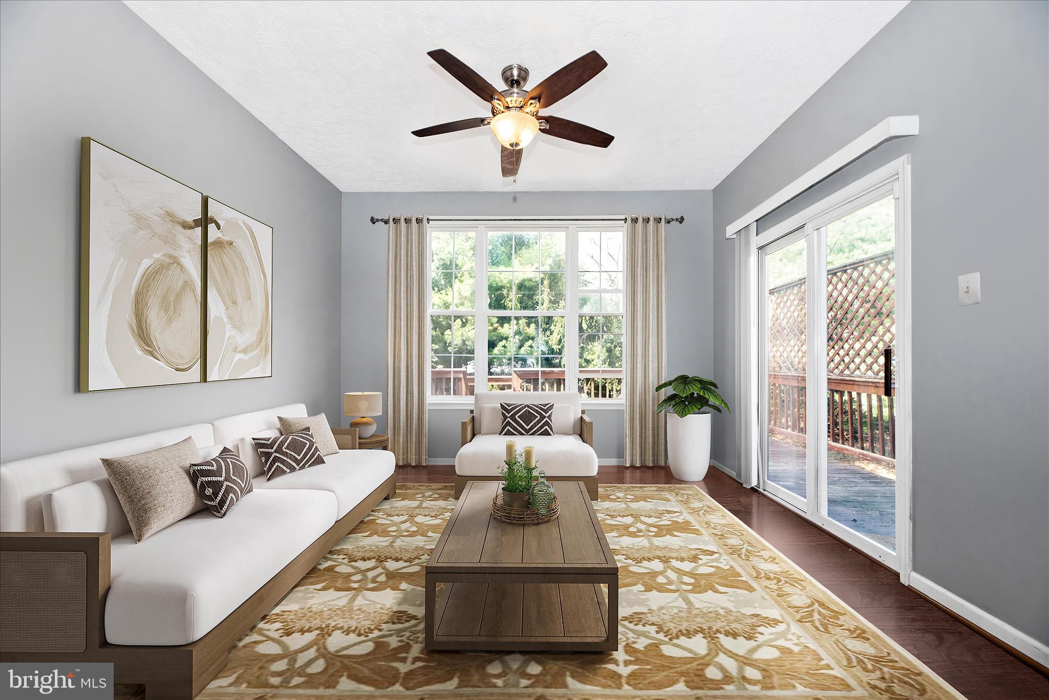 1422 Roman Ridge Way Bel Air, MD 21014 - Photo 19 of 57 a living room with furniture and a large window