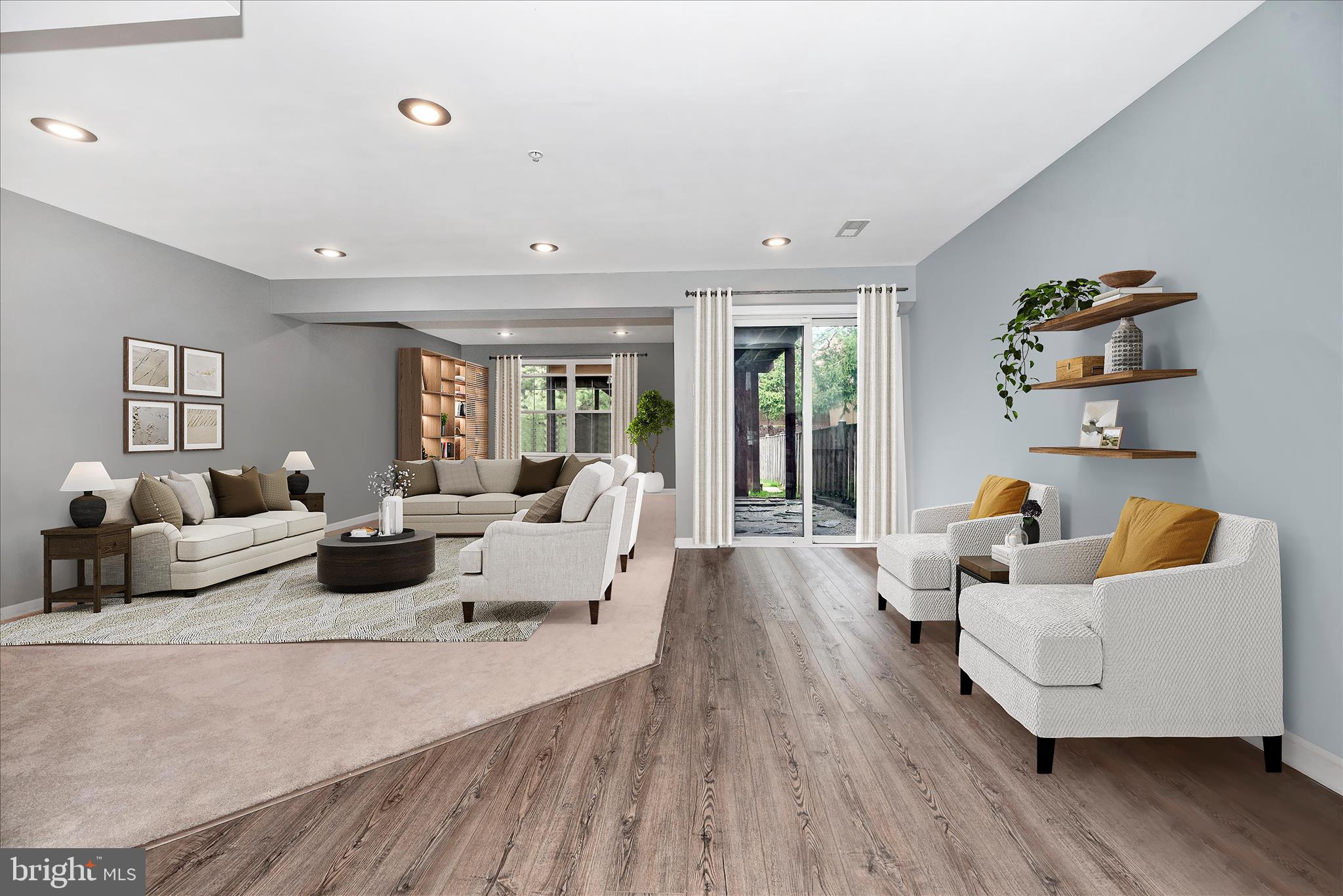1422 Roman Ridge Way Bel Air, MD 21014 - Photo 38 of 57 a living room with furniture and a wooden floor