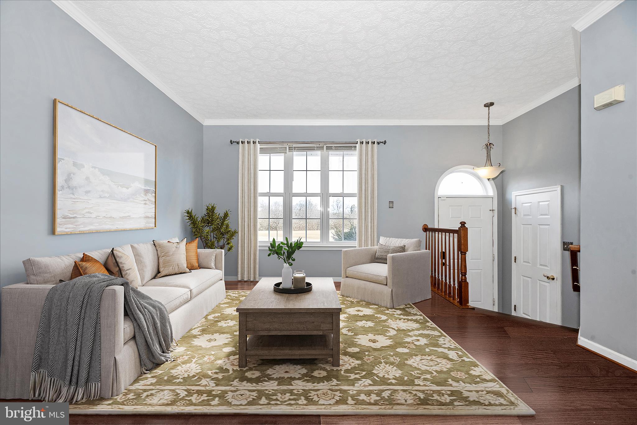 1422 Roman Ridge Way Bel Air, MD 21014 - Photo 4 of 57 a living room with furniture and a potted plant