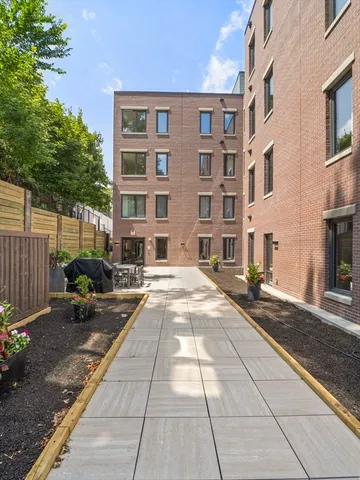 a view of a building with many windows