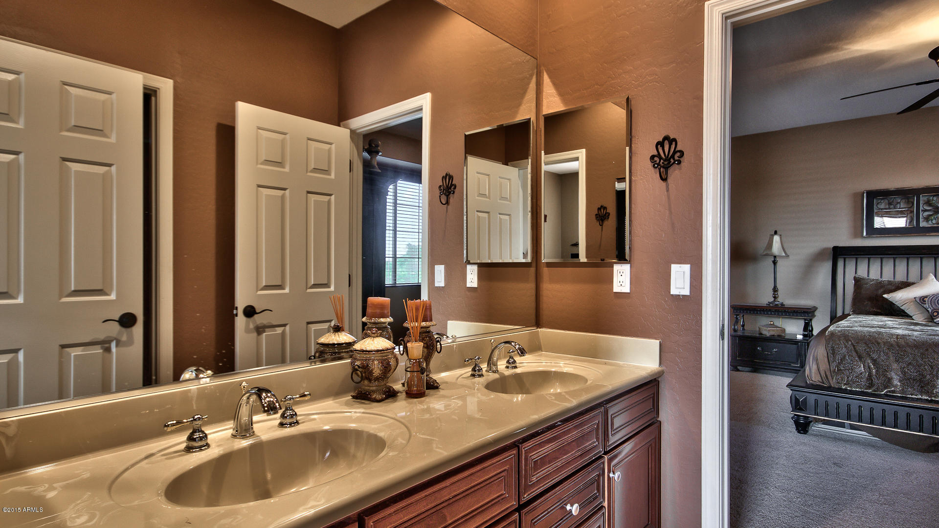 4782 East Buckboard Road Gilbert, AZ 85297 - Photo 27 of 57 a bathroom with a sink and a mirror