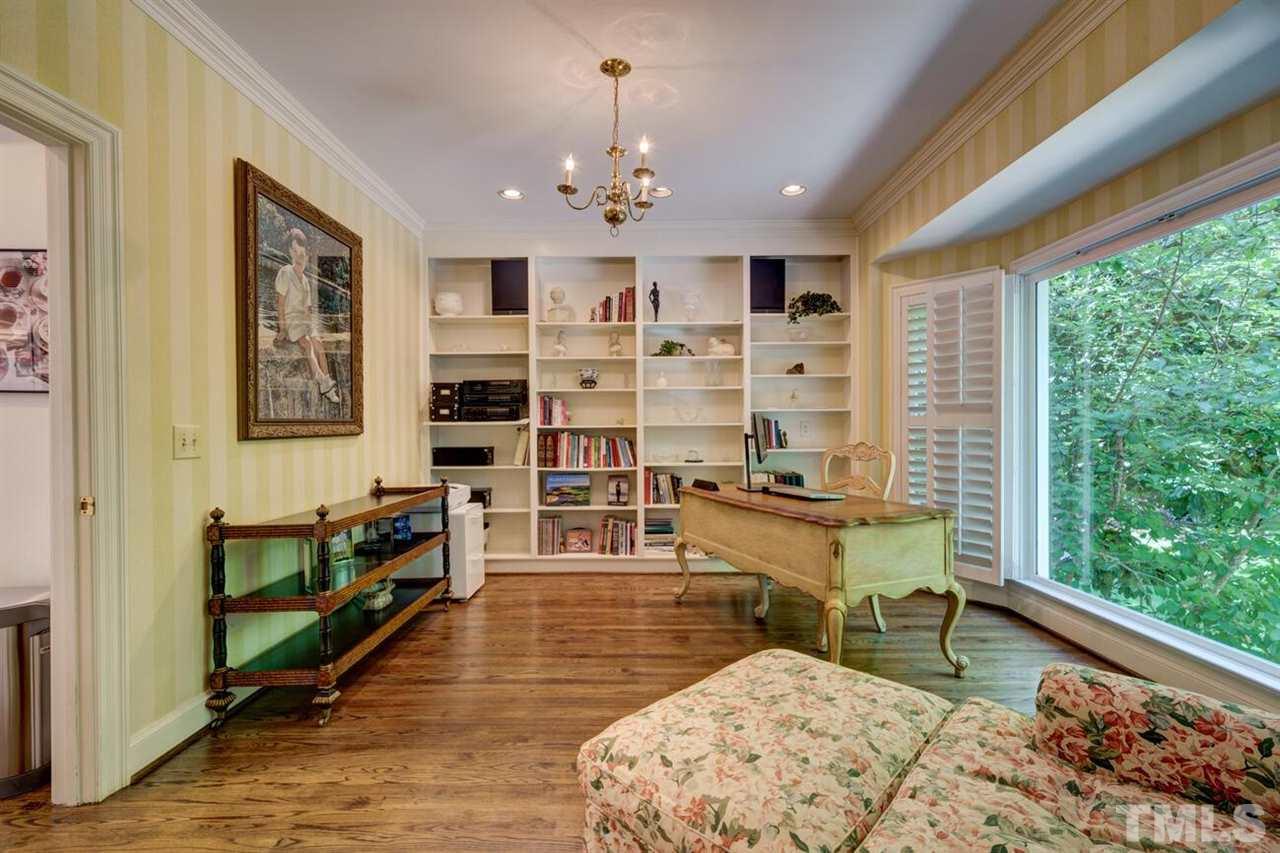 4113 Colville Road Durham, NC 27707 - Photo 12 of 30 Private study/office is off of the Kitchen and the Dining Room.