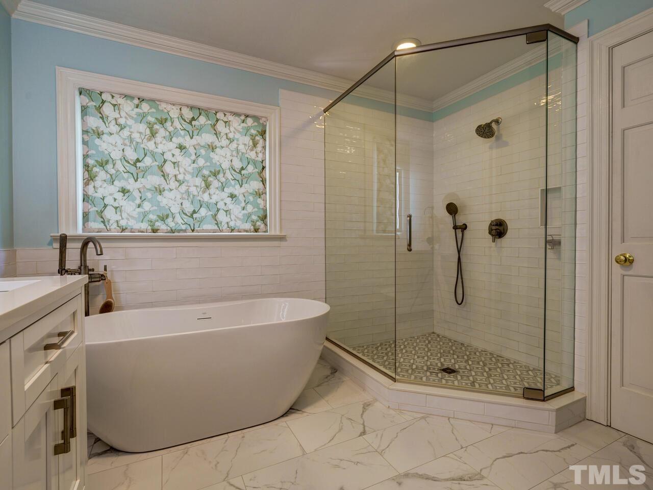 4113 Colville Road Durham, NC 27707 - Photo 18 of 30 Recently renovated Master Bath.