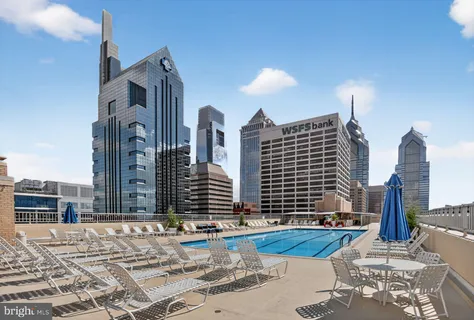 a front view of a building with street view