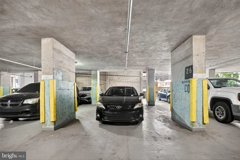 a car parked in front of a building