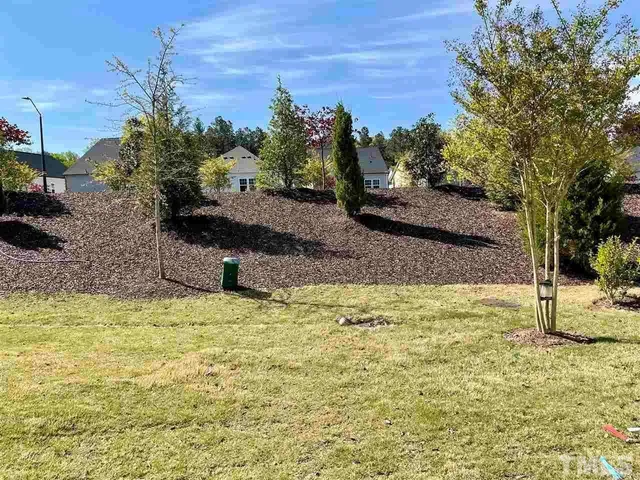 a view of a yard with an outdoor space