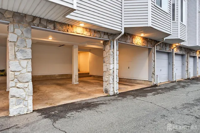 a view of a building with a large road