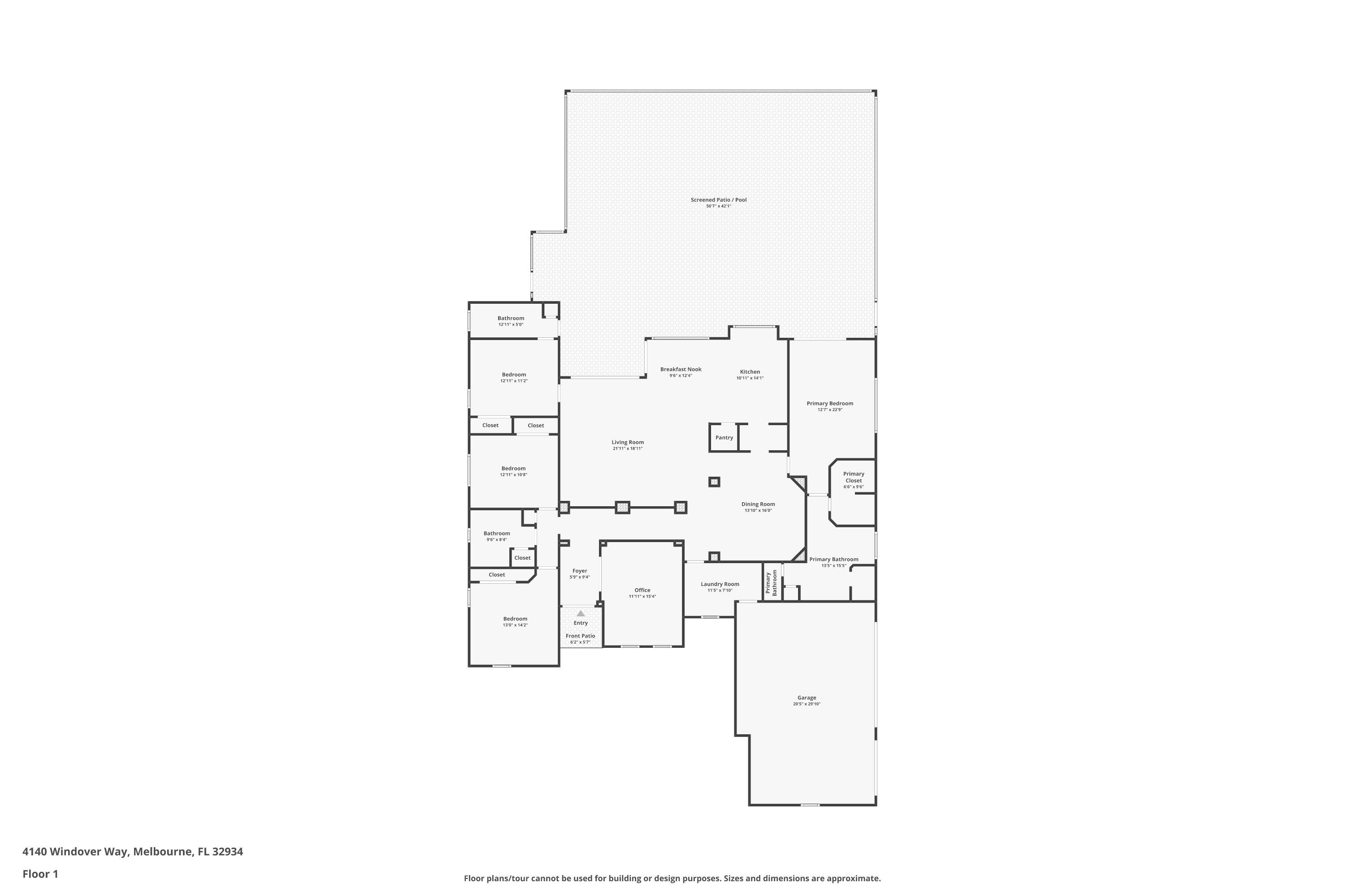 4140 Windover Way Melbourne, FL 32934 - Photo 53 of 53 a picture of floor plan