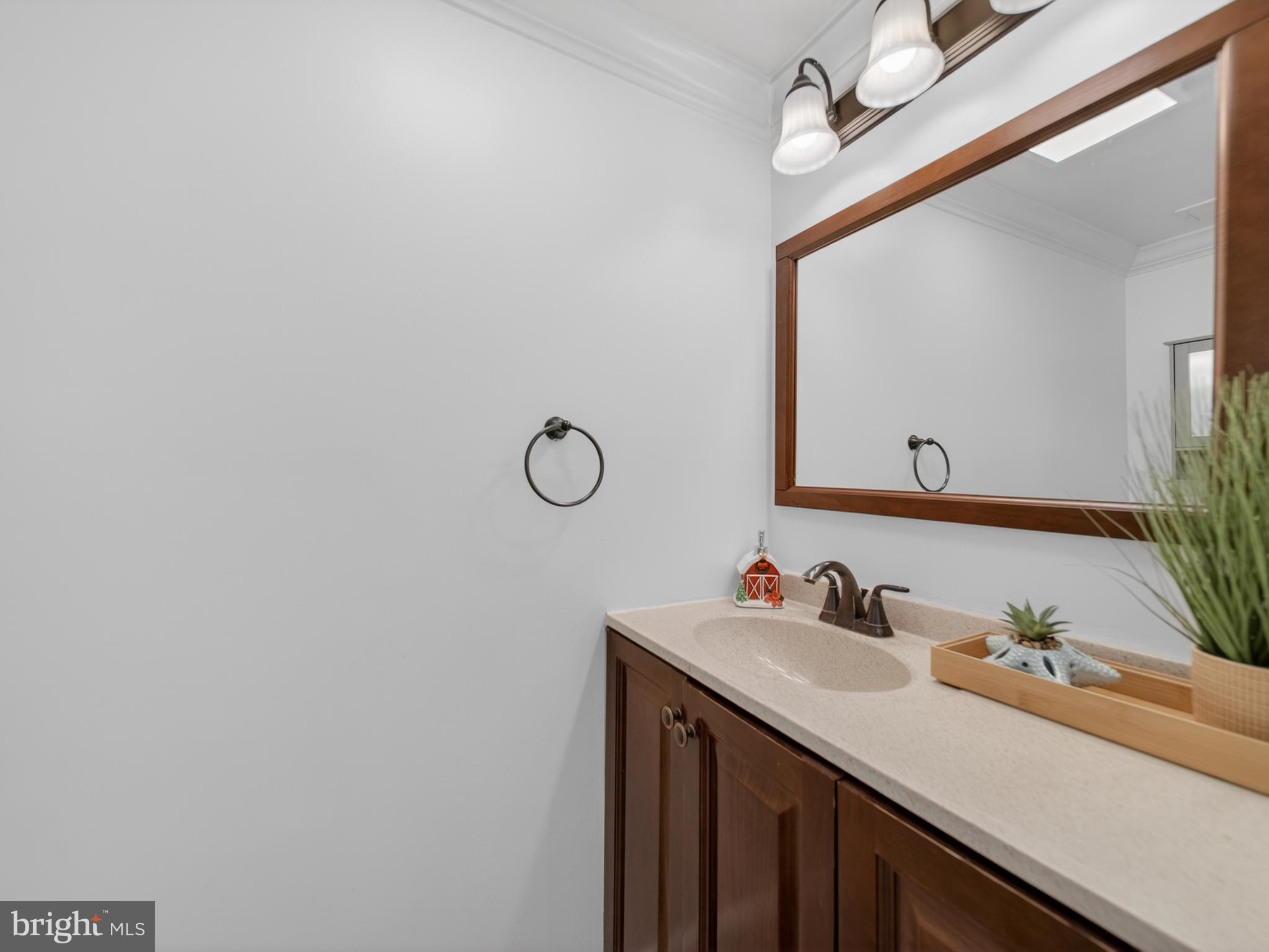 609 Cedarleaf Avenue Capitol Heights, MD 20743 - Photo 13 of 42 a bathroom with a sink and a mirror