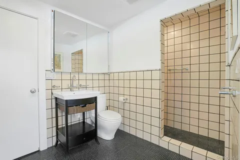 a bathroom with a sink and a toilet