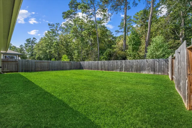a view of yard with green space