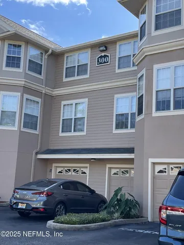a car parked in front of a building