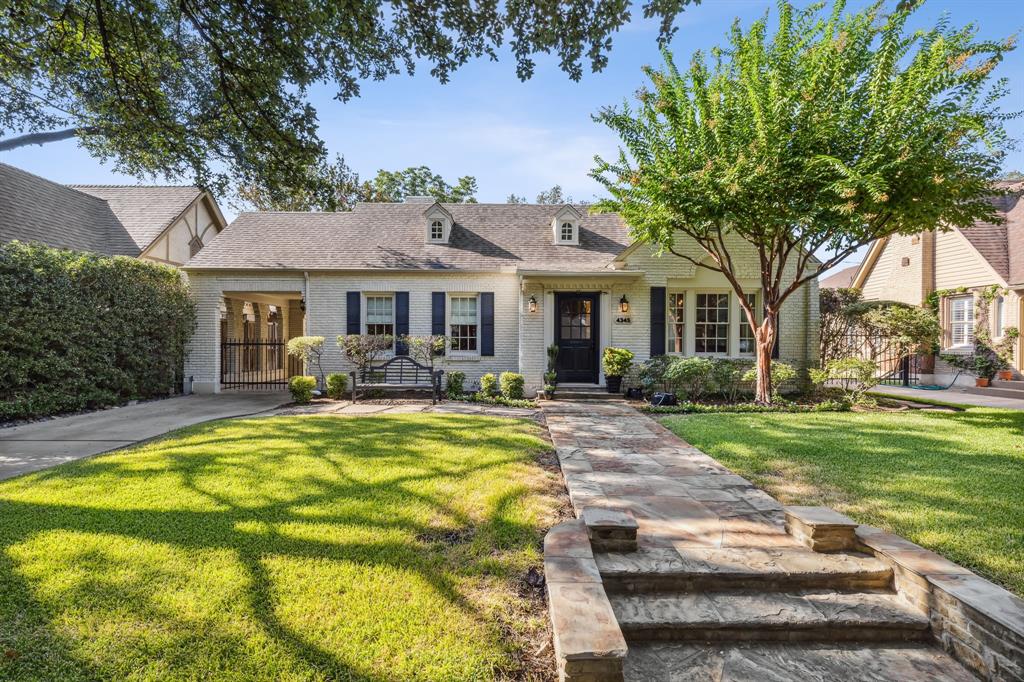 4345 Livingston Avenue Highland Park, TX 75205 - Photo 1 of 27 a front view of a house with swimming pool having outdoor seating