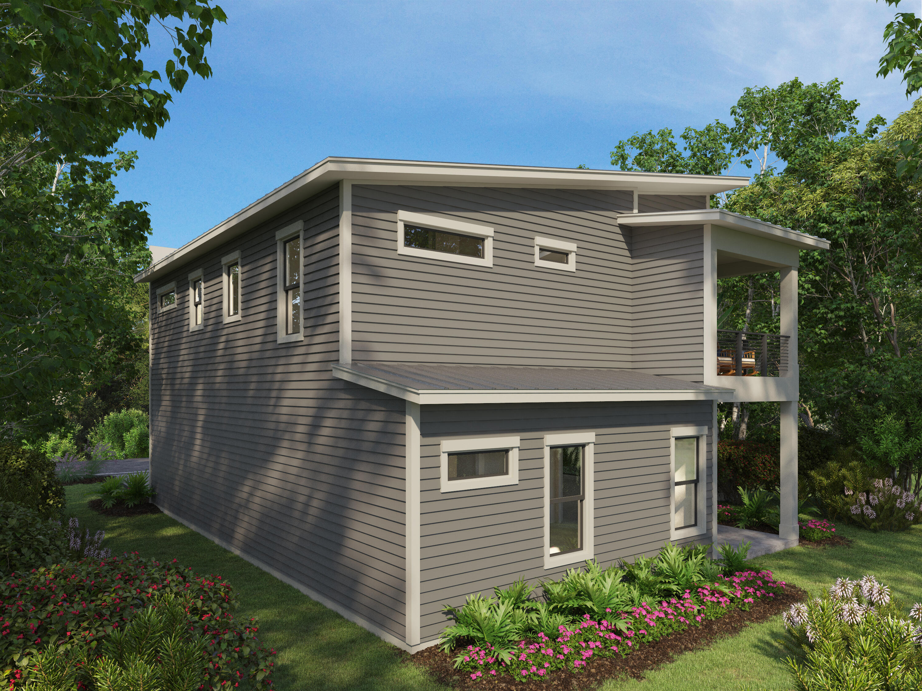 58 Sarah St Inlet Beach, Unit LOT 25 Inlet Beach, FL 32461 - Photo 23 of 31 a front view of a house with garden