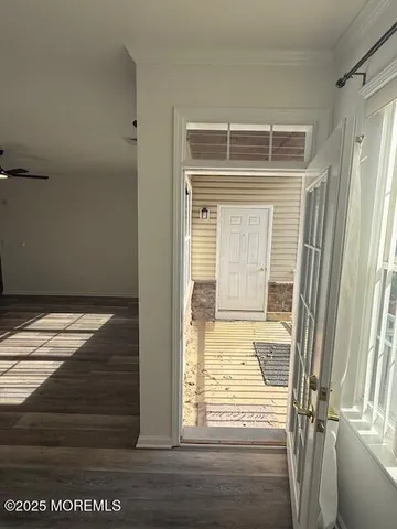 a view of front door