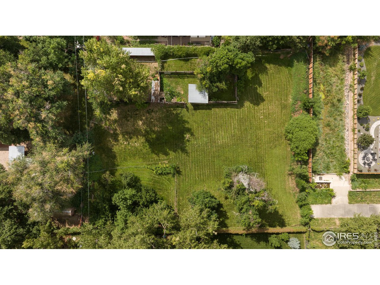 1675 Upland Avenue Boulder, CO 80304 - Photo 37 of 39 Overhead of the back half of the backyard