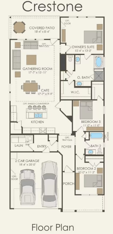 16109 Emma Edge Lane Pflugerville, TX 78660 - Photo 2 of 8 Pulte Homes, Crestone/B floor plan