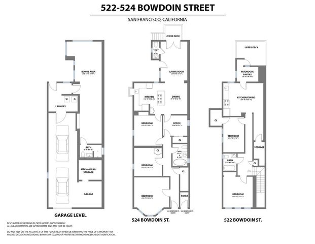 $1,320,000 | 522-524 Bowdoin Street, San Francisco, CA 94134