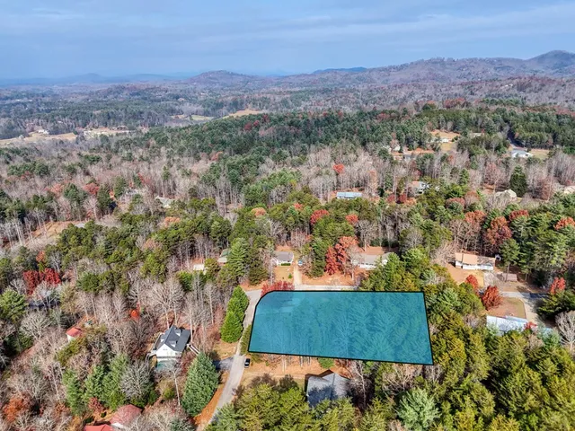 an aerial view of residential house and car parked