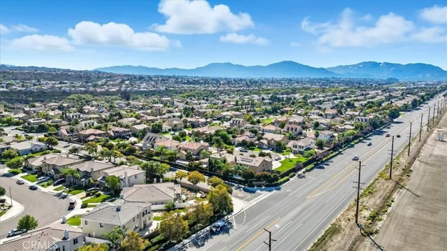 an aerial view of a city