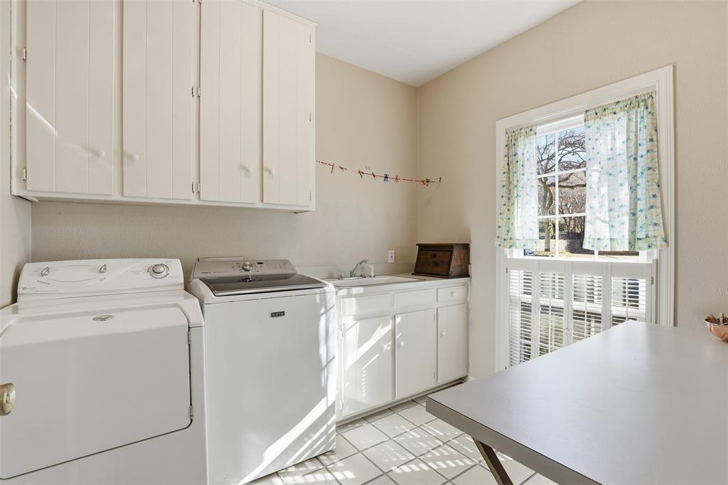 3800 Hollow Creek Road Benbrook, TX 76116 - Photo 14 of 29 a view of utility room with washer and dryer