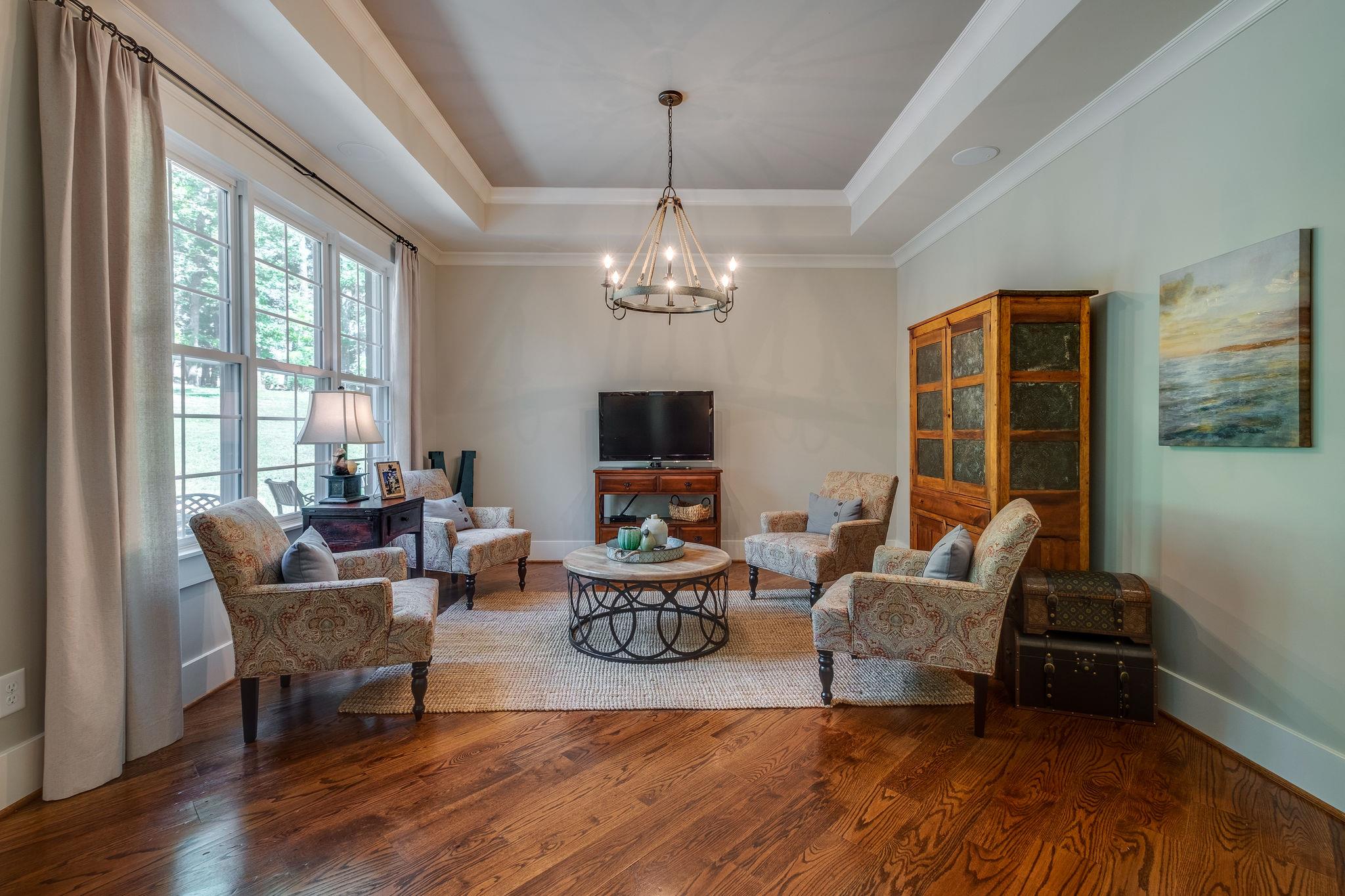 Gathering Room open to the Kitchen...BEAUTIFUL HARDWOOD FLOORS