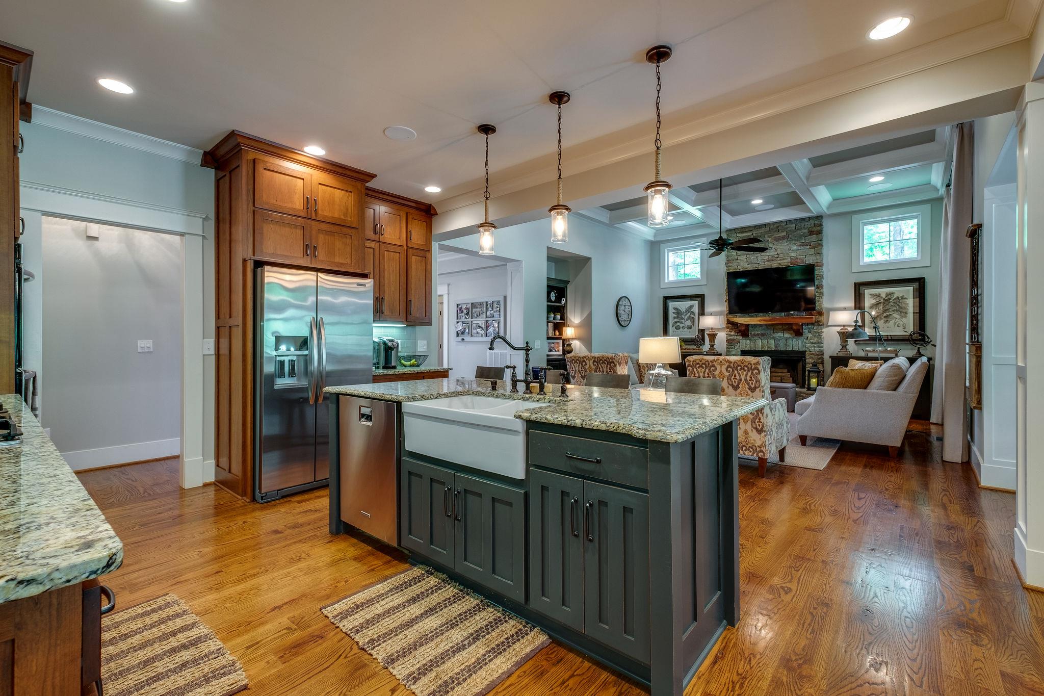 Farm Sink, Custom Spencer Mill Cabinetry & Upgraded Stainless Appliance Package