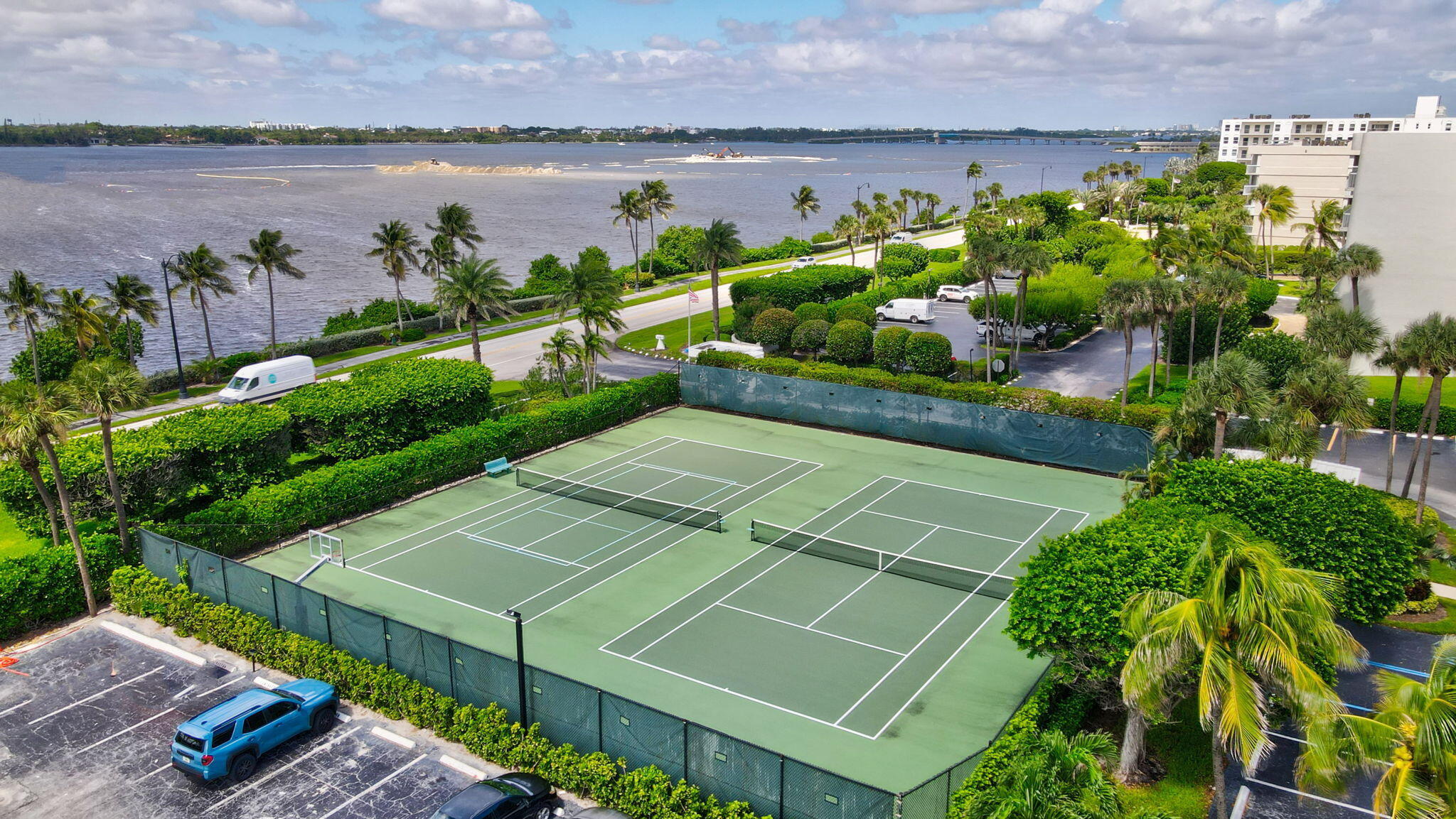 3300 South Ocean Boulevard, Unit 504S Palm Beach, FL 33480 - Photo 5 of 24 an aerial view of a house with a yard and lake view