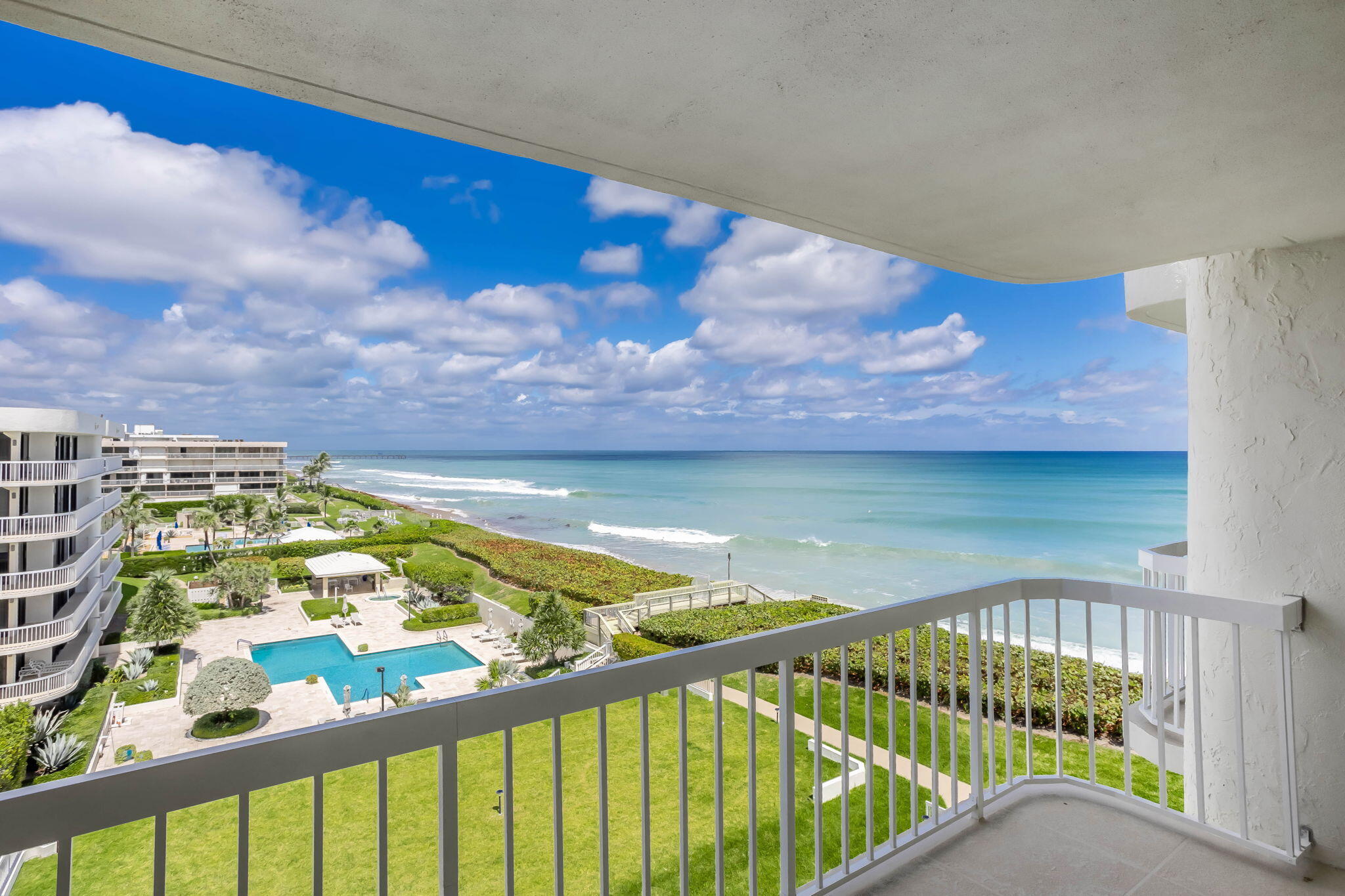 3300 South Ocean Boulevard, Unit 504S Palm Beach, FL 33480 - Photo 8 of 24 a view of swimming pool from a balcony