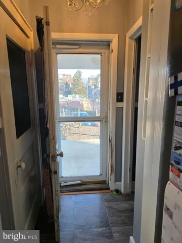 a view of front door