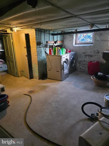 a view of a garage with chairs