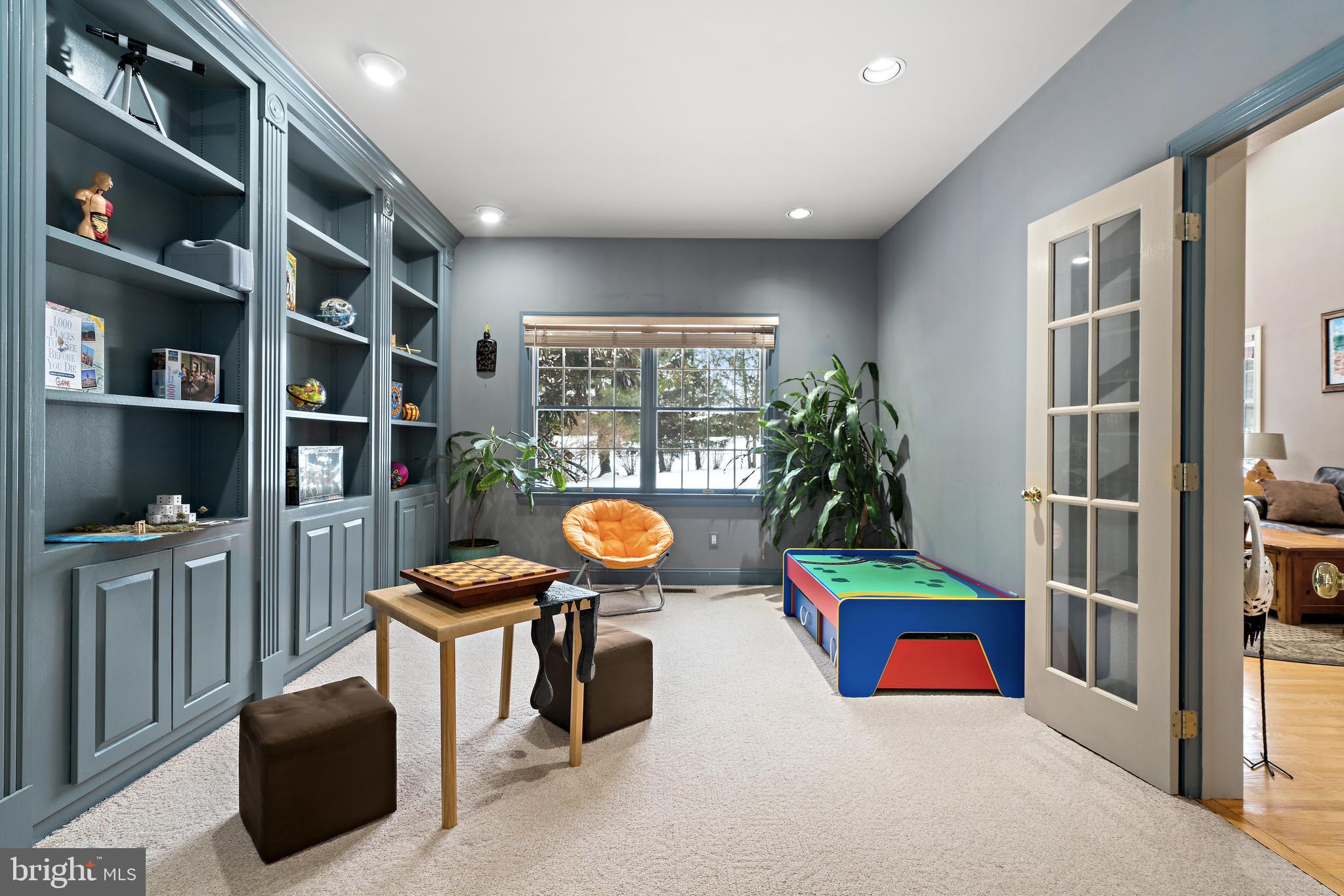 205 Christopher Drive Princeton, NJ 08540 - Photo 20 of 45 First floor study with two sets of French doors.