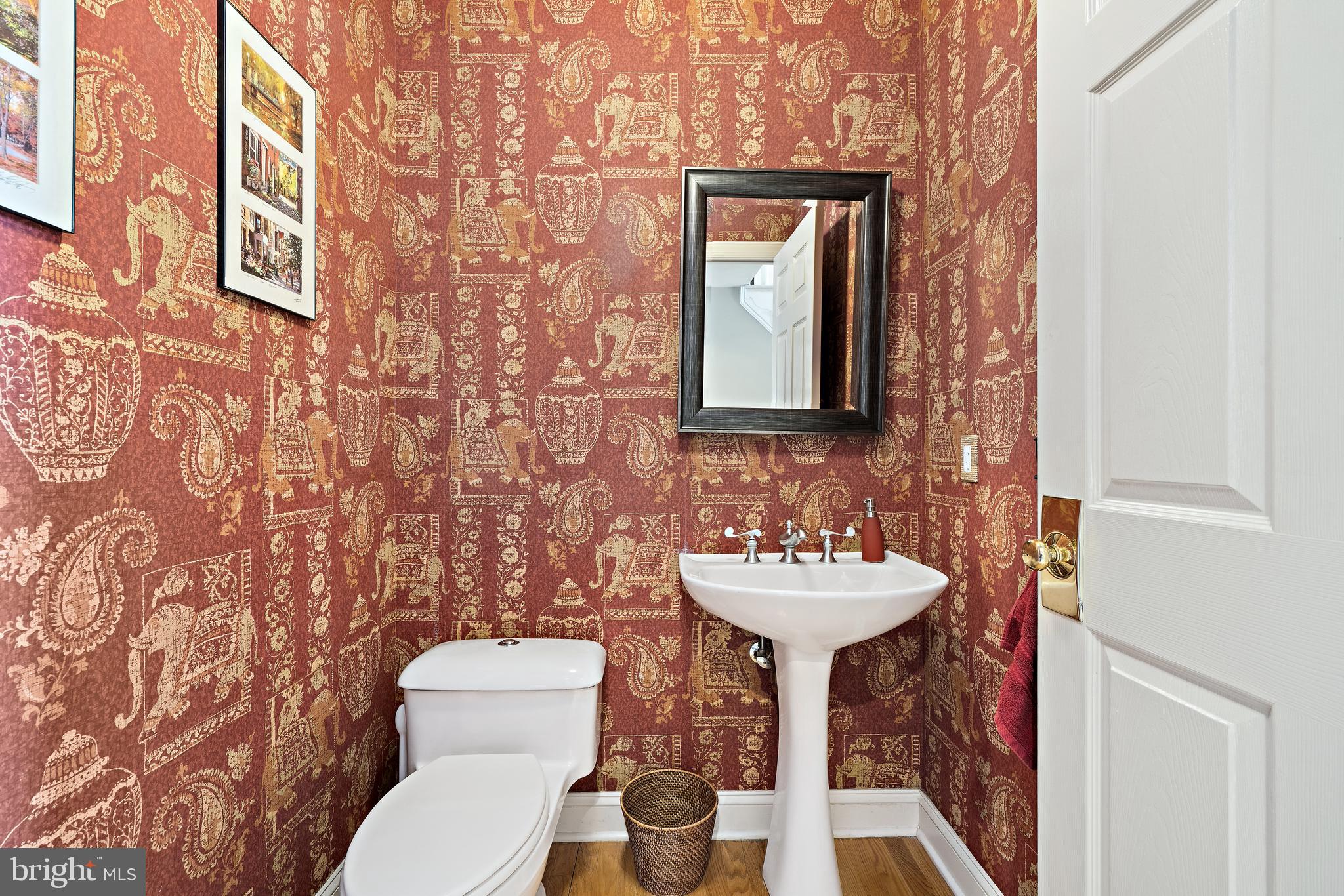205 Christopher Drive Princeton, NJ 08540 - Photo 21 of 45 Quaint powder room off foyer.