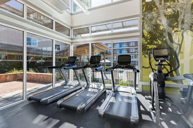a outdoor space with furniture and a potted plant