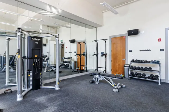 a outdoor space with lots of furniture and chandelier