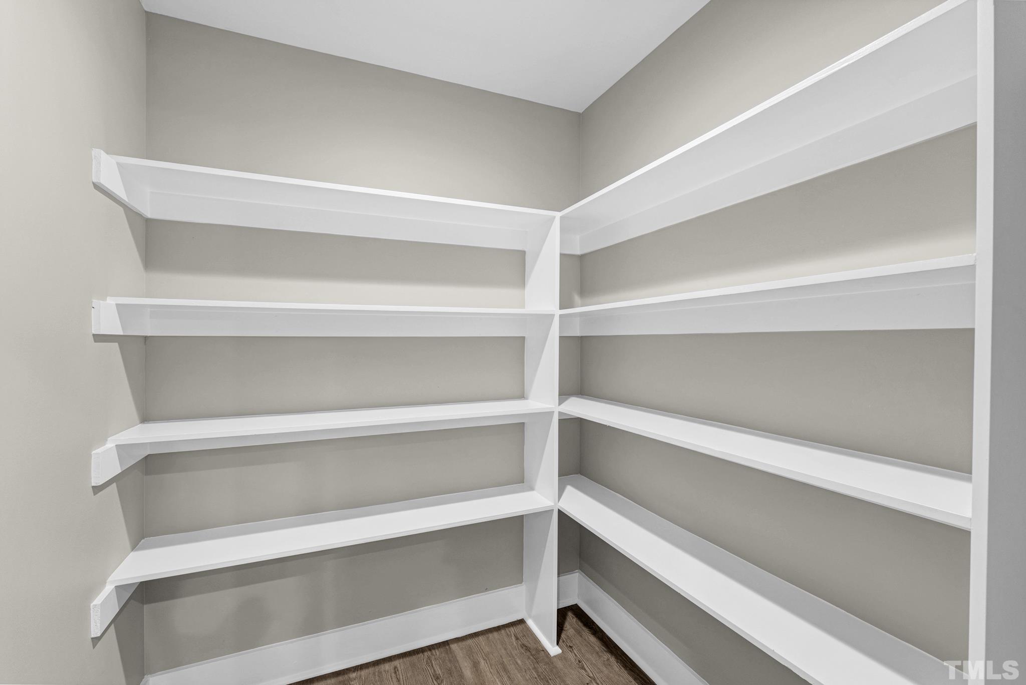 6712 Millbridge Court Raleigh, NC 27615 - Photo 11 of 25 a view of walk in closet with empty racks