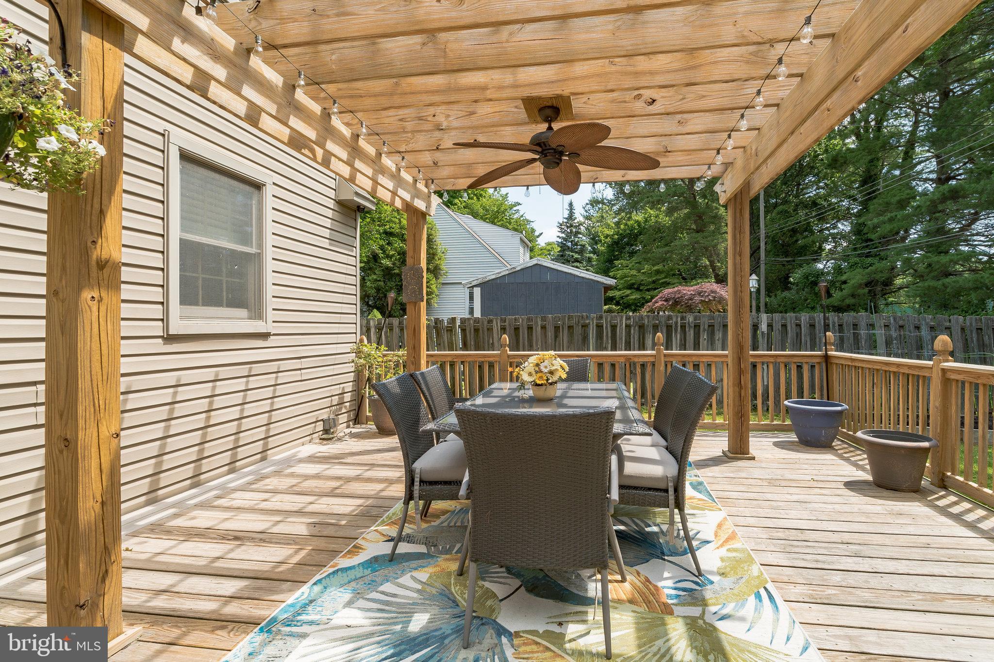 3239 Maple Road Huntingdon Valley, PA 19006 - Photo 28 of 31 Huge deck with pergola!