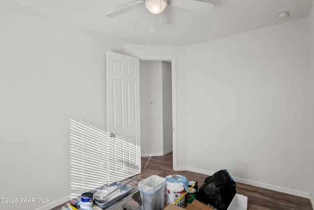 a view of a house with a door and a window