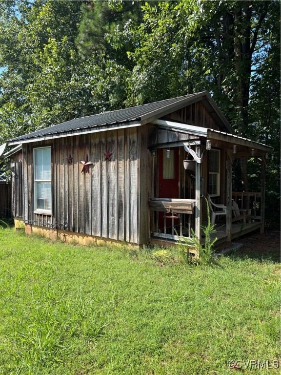 2695 Bethel Church Road Green Bay, VA 23942 - Photo 6 of 39 a view of backyard with cabin