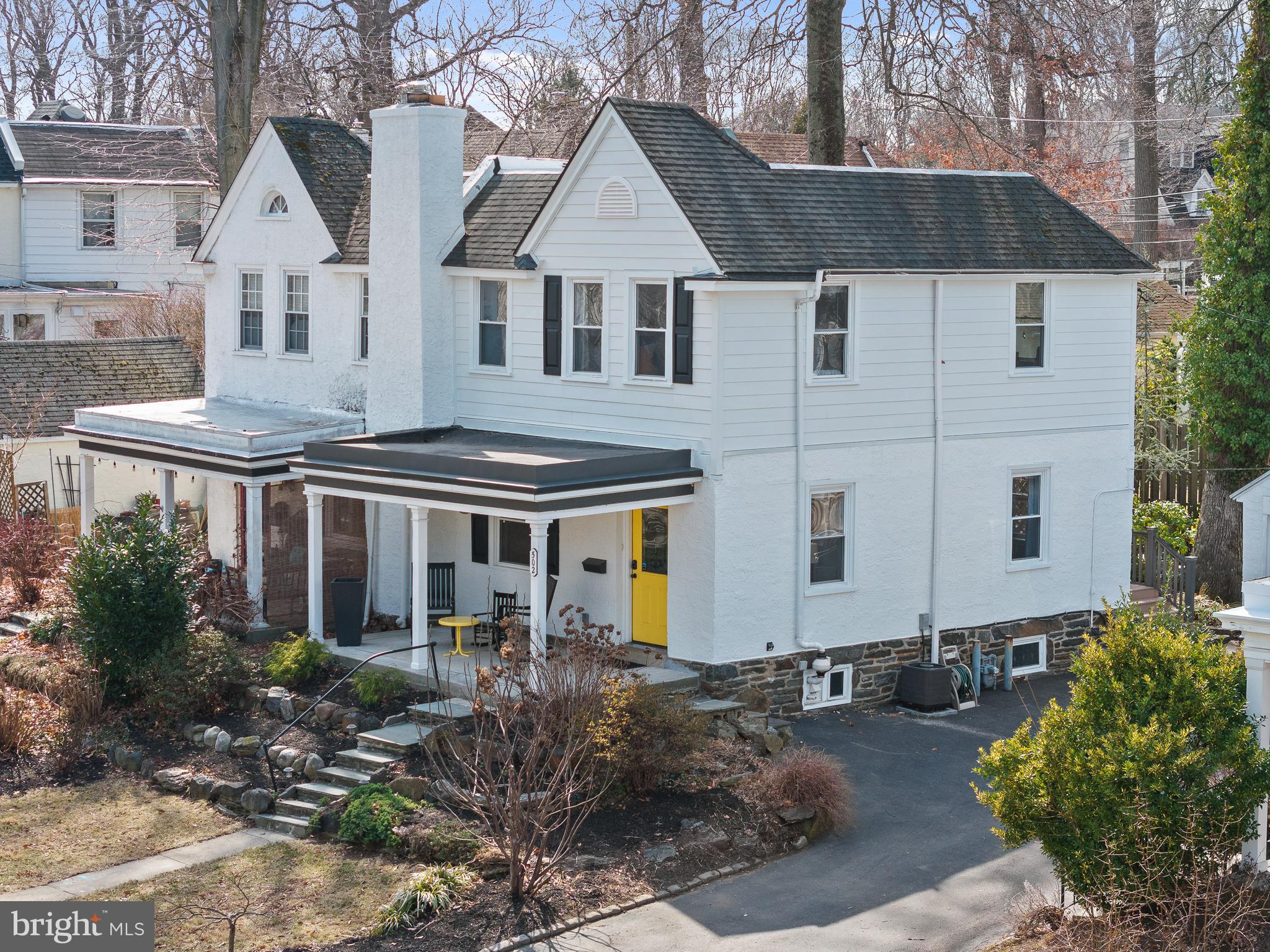 502 Beechwood Lane Narberth, PA 19072 - Photo 33 of 39 a front view of a house with garden