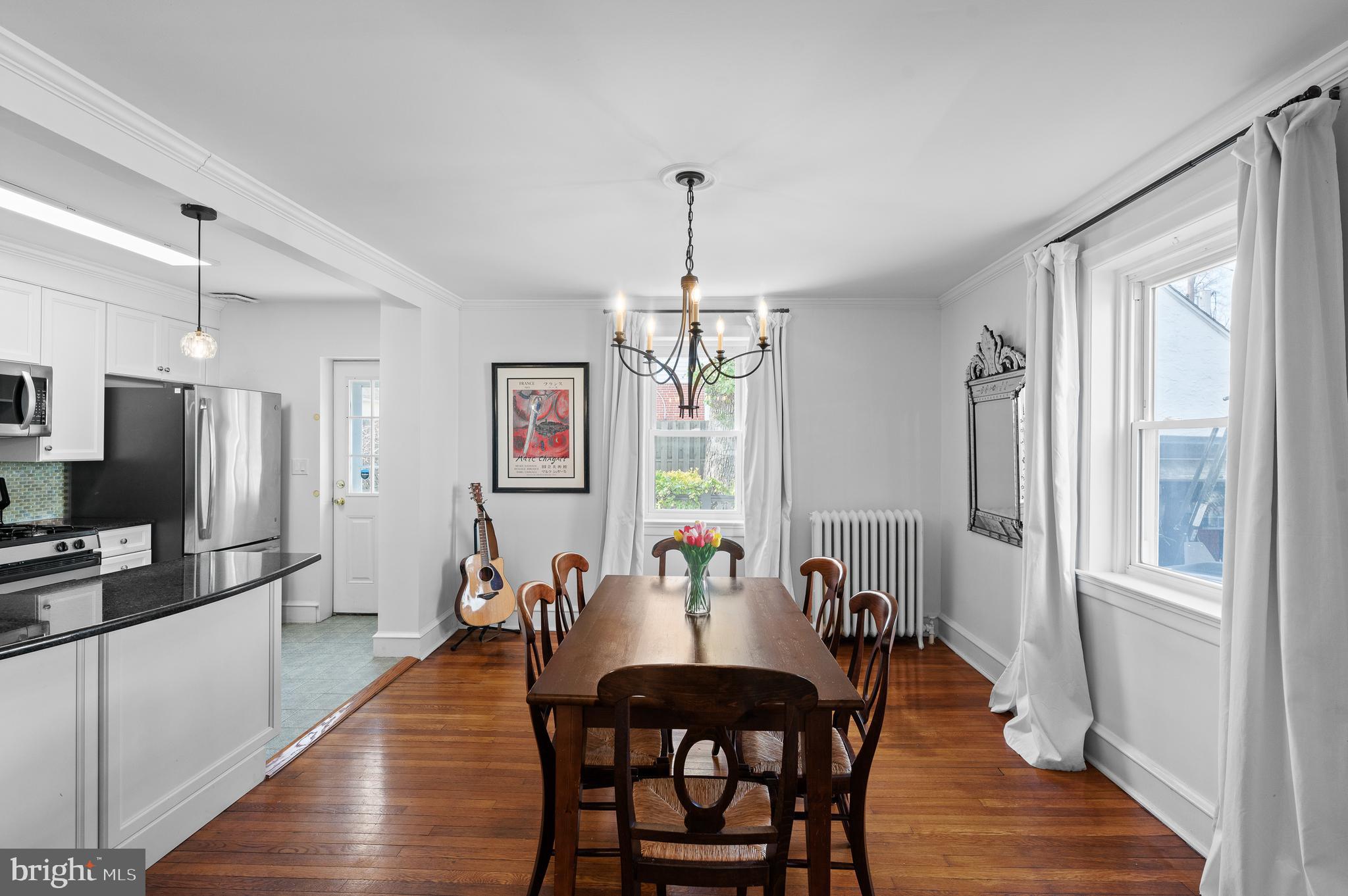 502 Beechwood Lane Narberth, PA 19072 - Photo 9 of 39 a view of a dining room with furniture window and wooden floor