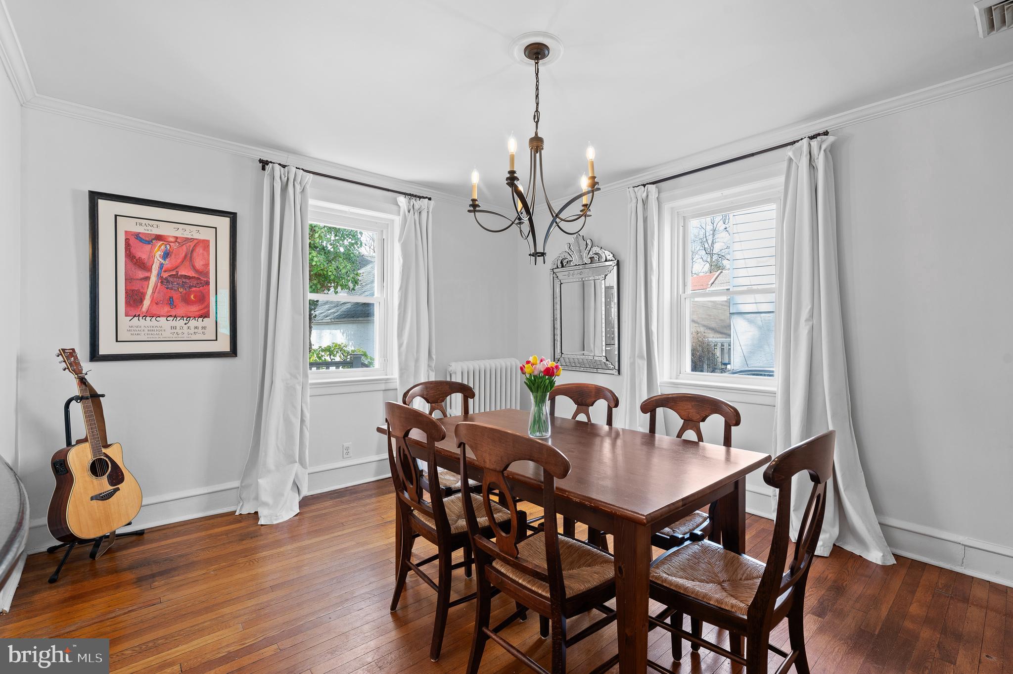 502 Beechwood Lane Narberth, PA 19072 - Photo 10 of 39 a view of a dining room with furniture window and wooden floor