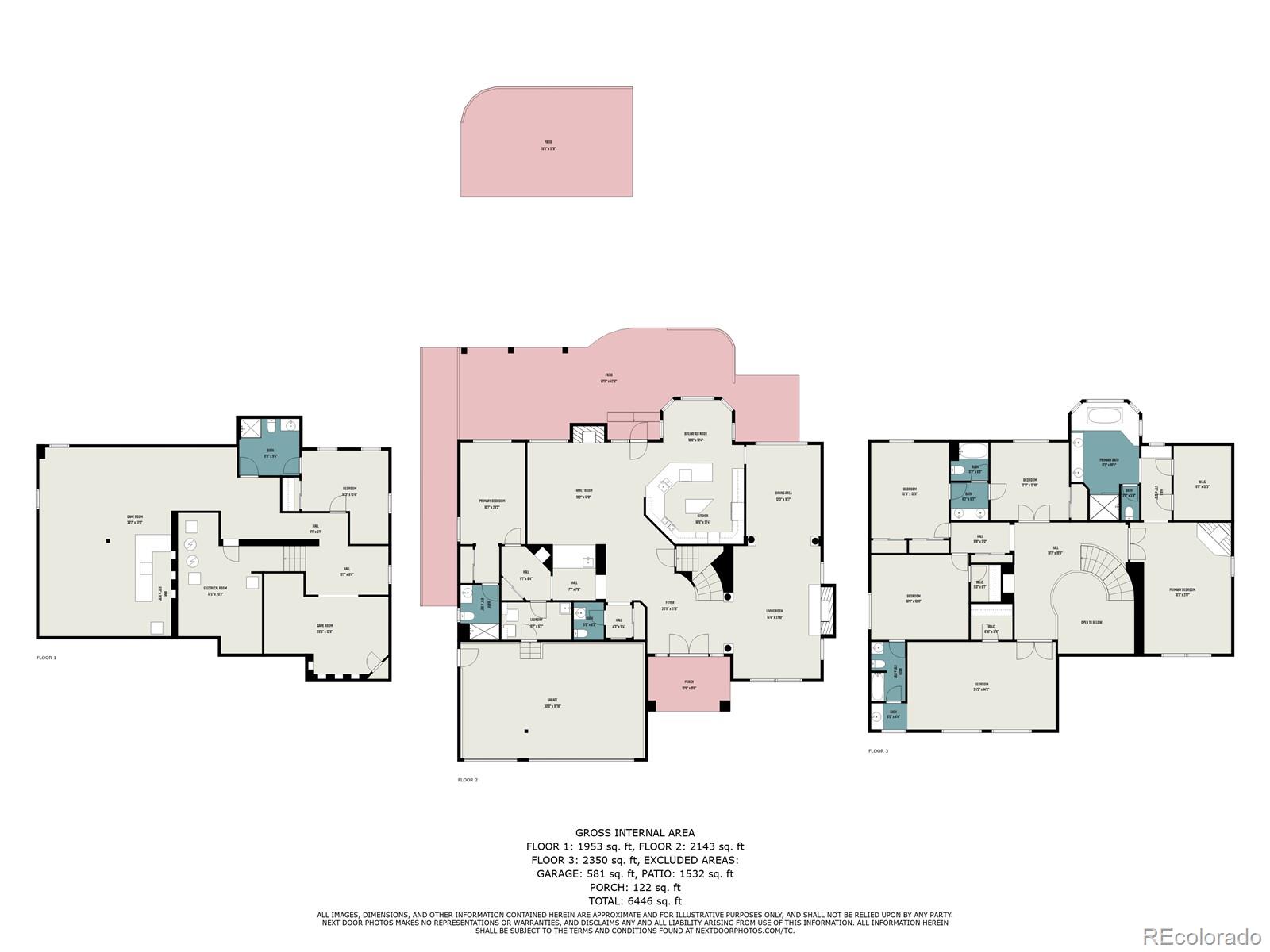 3042 Wyecliff Way Highlands Ranch, CO 80126 - Photo 40 of 40 a picture of a floor plan