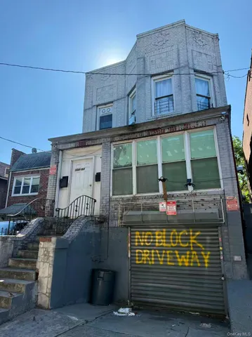 a view of a building with a window