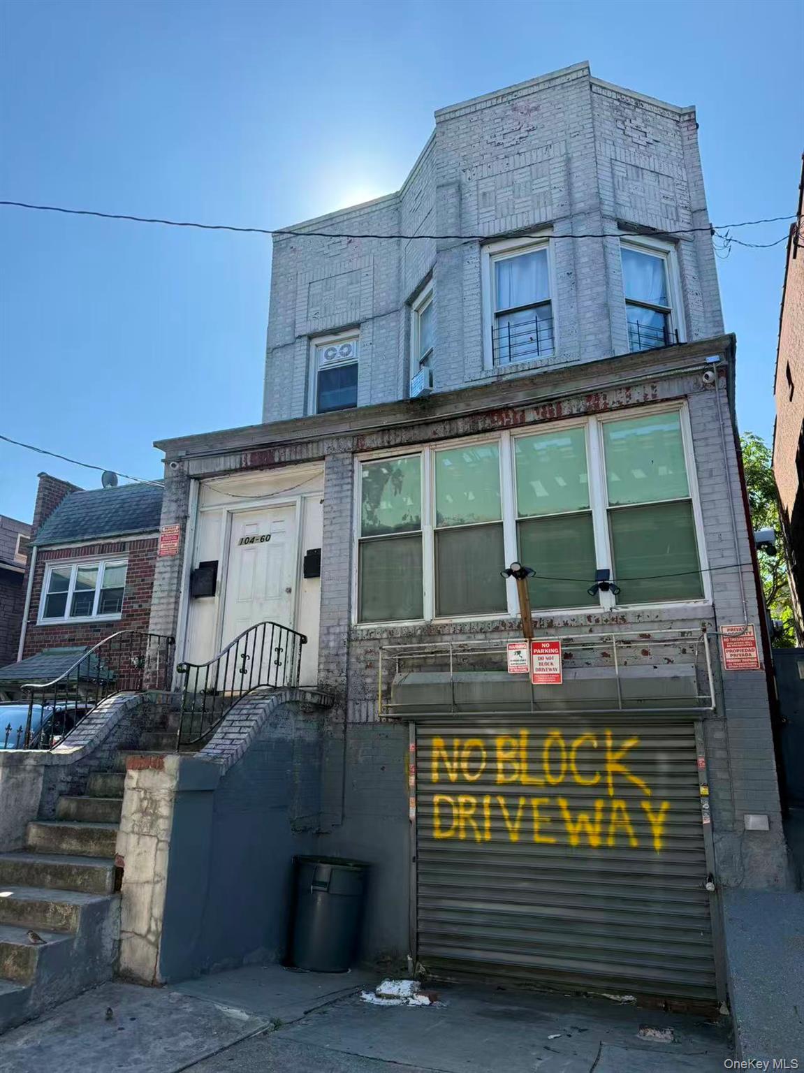 a view of a building with a window