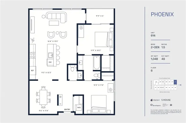 $749,000 | 567 Ponce De Leon Avenue Northeast, Unit 614, Atlanta, GA 30308