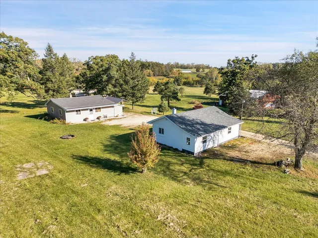 a view of a water with an outdoor space