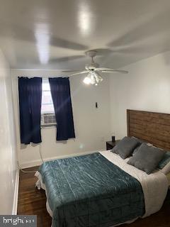 3004 Heather Road Folcroft, PA 19032 - Photo 15 of 21 Bedroom 2 with Window Unit and Hardwood
