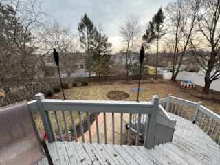29 Ivanhoe Lane Cary, IL 60013 - Photo 33 of 36 a view of balcony with wooden floor and outdoor seating